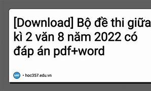 Đề Thi Văn 8 Giữa Kì