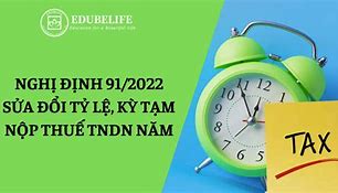 Tạm Nộp Thuế Tndn 2022